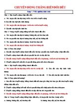 Bài tập trắc nghiệm Vật lý 10 Chuyển động thẳng biến đổi đều